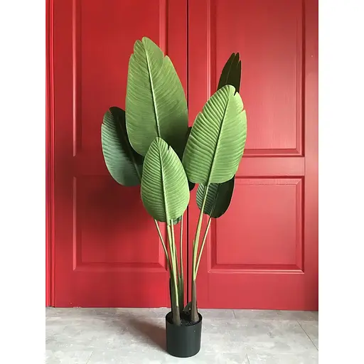 Банановое дерево искусственное 120 см в горшке - фото 7