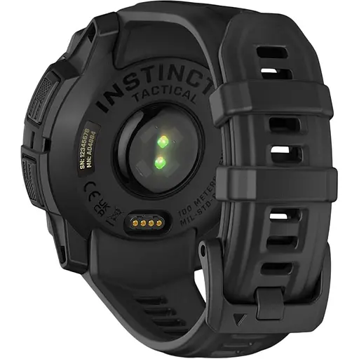 Смарт-часы Garmin Instinct 3 Solar 45mm Tactical Edition Black with Black Band (010-02934-50) [137249] - фото 4