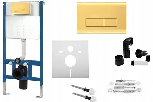 Кнопка змиву для інсталяції Rea H gold REA-E5692, Золотий - фото 4