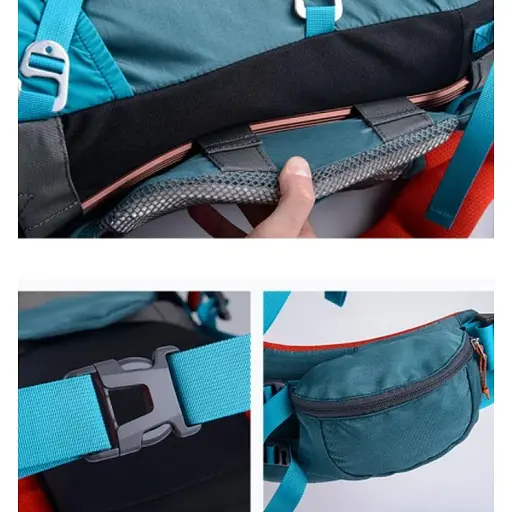 Туристический рюкзак Naturehike NH16Y065-Q 65 л + 5 л (Зеленый) - фото 5