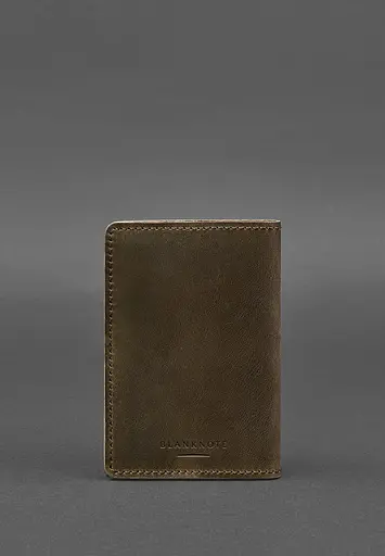 Кожаная обложка для военного билета офицера запаса 8.0 темно-коричневая Crazy Horse - фото 5