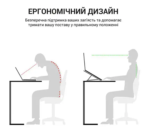 Підставка для ноутбука планшета Voltronic LSL-303 Silver складана - фото 4