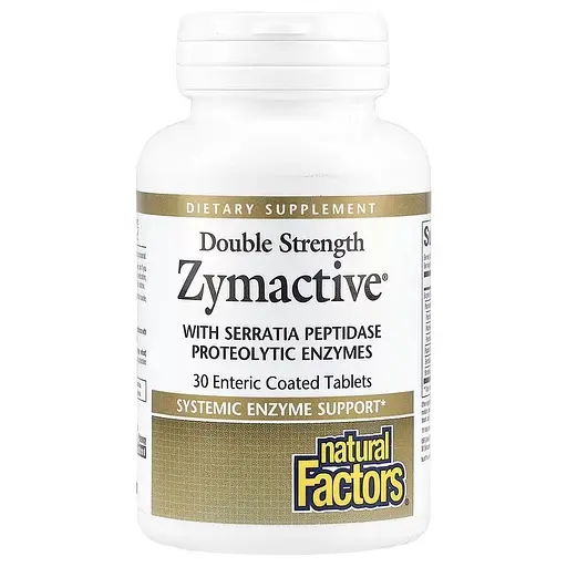 Ферменти подвійної концентрації Zymactive Double Strength Natural Factors 30 таблеток
