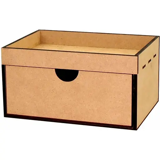 Декоративный комод-ящик Rosa Talent с бортиком МДФ 23х16.5х12 см