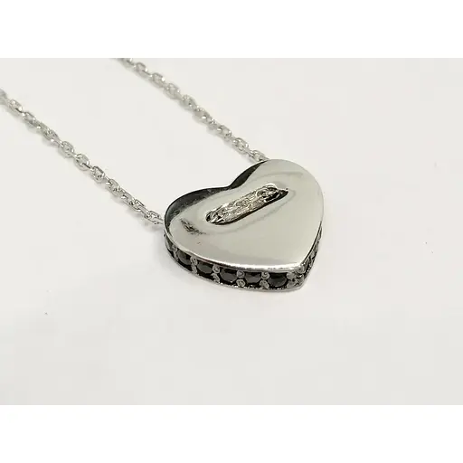 Срібне кольє Qvaliz Серце. Артикул 908-00954 45 - фото 3
