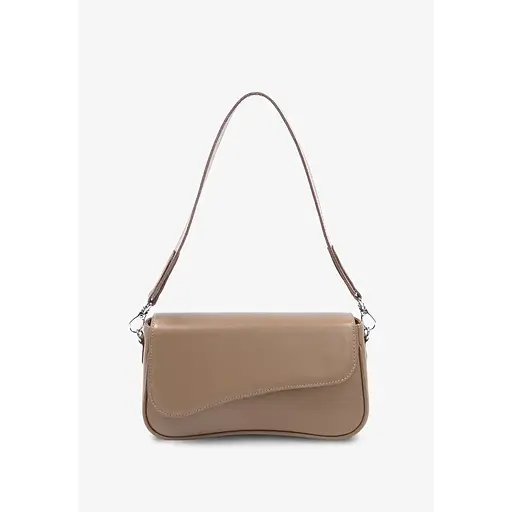 Жіноча шкіряна сумка Nona карамель краст - фото 1