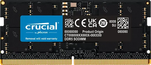 Оперативная память Crucial 16GB SODIMM DDR5 5600MHz (CT16G56C46S5) Б/У - фото 1