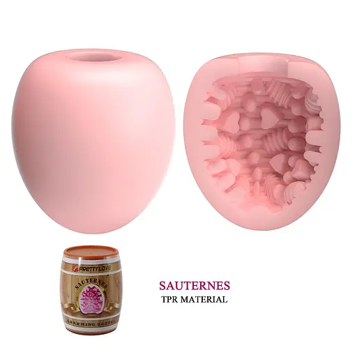 Мастурбатор яйце Pretty Love Bourbon Charming Barrel рожевий - фото 6