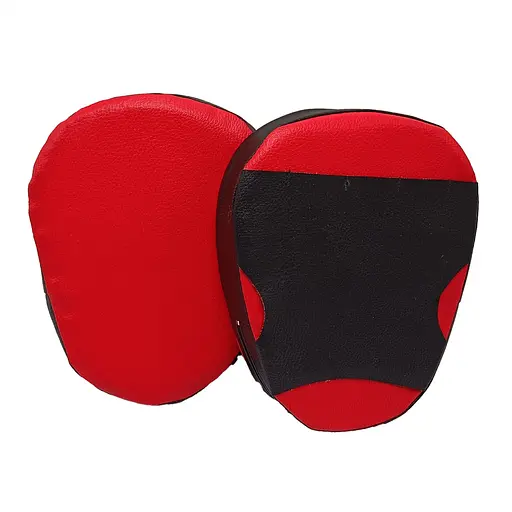Дитячі боксерські Лапи 2088, 2 штуки, чорно-червоні - фото 2
