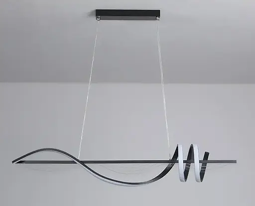 Светодиодная люстра Меч PJ910 (100см) Черная - фото 2