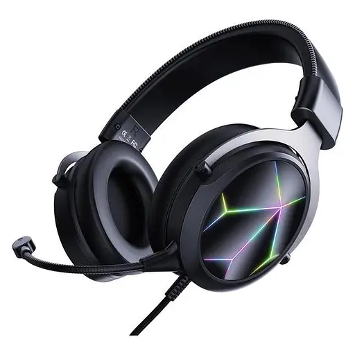 Проводная игровая гарнитура Onikuma Gaming with LED X10 Pro, USB, 3.5mm, 2.1m, black - фото 2