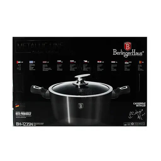 Каструля з кришкою Berlinger Haus Carbon Metallic Line, 4,1 л (BH 1235N) - фото 5