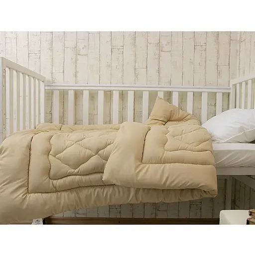 Одеяло шерстяное детское Руно Beige 105 х 140 см (320.52 ШУ Бежевый) - фото 4