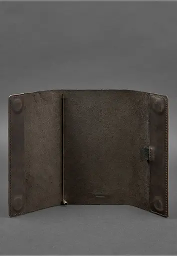 Шкіряний блокнот софт-бук 7.0 темно-коричневий - фото 4