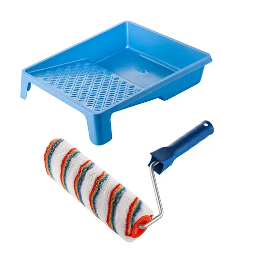 Валик "Елітаколор" 250х48 мм з ручкою та ванночка Polax (770-176) - фото 1