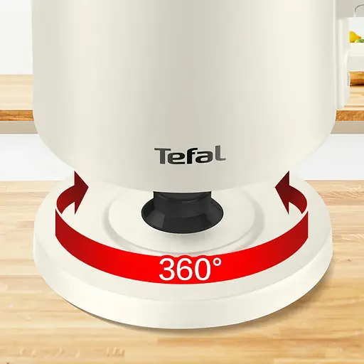 Tefal Електрочайник Thermo Protect, 1.5л, пластик, нержавіюча сталь, світло-бежевий - фото 9