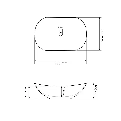 Умивальник VBI Turin gold glossy накладний VBI-011509, Золотий - фото 2