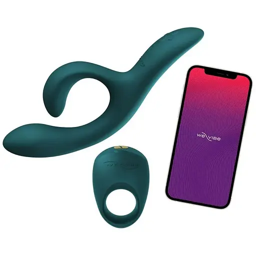 Подарунковий набір для пар We-Vibe Date Night Set: вібратор-кролик Nova 2, ерекційне кільце Pivot - фото 3