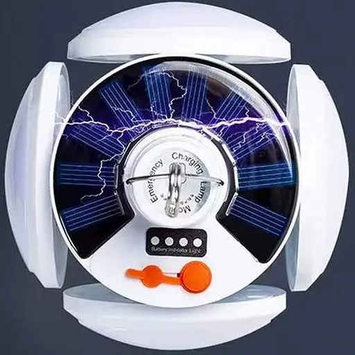 Кемпінговий ліхтар-лампа Bailong BL 2029-1 акумуляторна із сонячною батереєю підвісна, вулична 5 Вт - фото 4