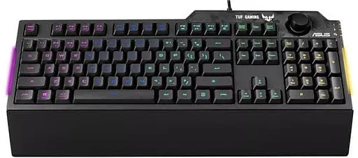Клавіатура ASUS TUF Gaming K1 RBB USB Black (90MP01X0-BKMA00) - фото 4