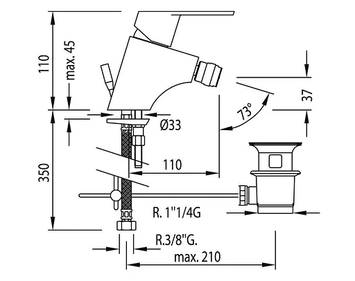 Змішувач для біде Tres BM 139120 Хром - фото 2