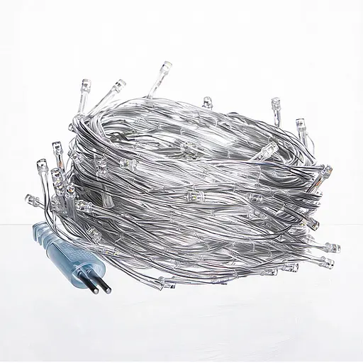 Новорічна гірлянда GarlandoPro 18 м 180 LED білий провід Жовте світло W180LED18MWY - фото 2