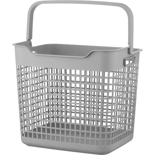 Корзина для белья Ardesto пластик PP 38x29.5x33 см 26 л серая (ARHC2402GG)