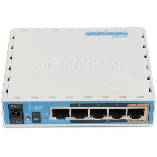 Бездротовий маршрутизатор (роутер) Mikrotik hAP (RB951Ui-2ND)