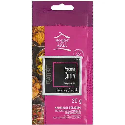 Суміш спецій для індійської кухні House of Asia Каррі 20 г
