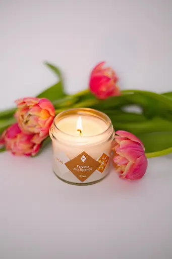 Груша та бренді Мініатюри 130 мл Соєвий віск - фото 6