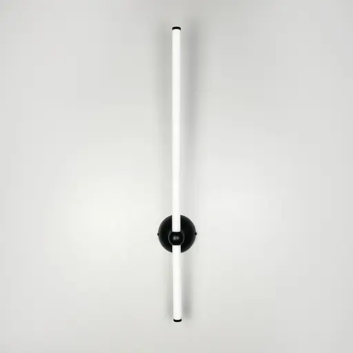 Лінійне бра у чорному корпусі з одним кріпленням 70 см Арт. WJ 023/690-1 BK Line F - фото 5