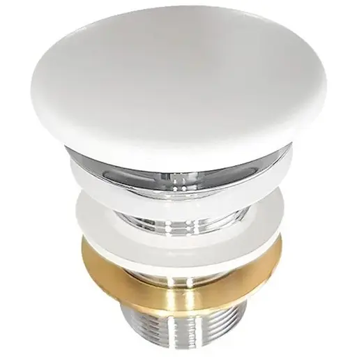 Донний клапан Cersanit керамічний без переливу білий K99-0224, Білий - фото 1