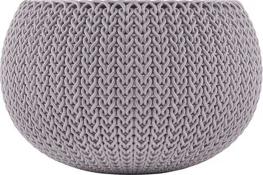 Подвесной горшок с кашпо для цветов Keter 9.4 л Cozies M с цепочкой фиолетовый - фото 2