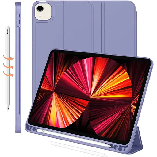 Чохол-книжка CDK для Apple iPad Air 11" M3 2025 екошкіра/силікон Smart Case cлот стилус (011190) lavender