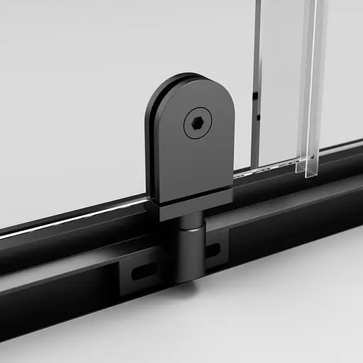 Душевая кабина Am.Pm Gem 5-corner Pivot 90x90 см без поддона black W90UG-405-090BT, прозрачный, черный - фото 7