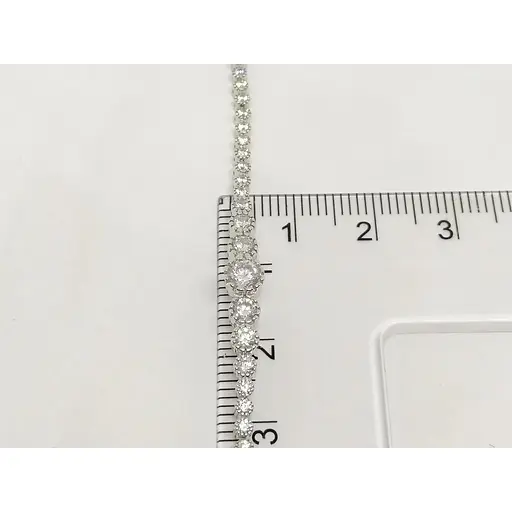 Золотой браслет Favoritum с фианитами. 911206_2Б 17,5 - фото 3