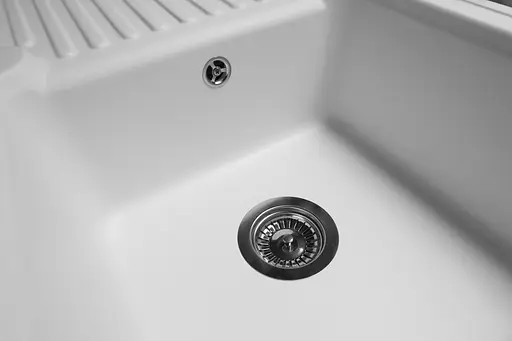 Кухонная мойка гранитная Miraggio Orlean white 861x496x210 00209002, Белый - фото 4