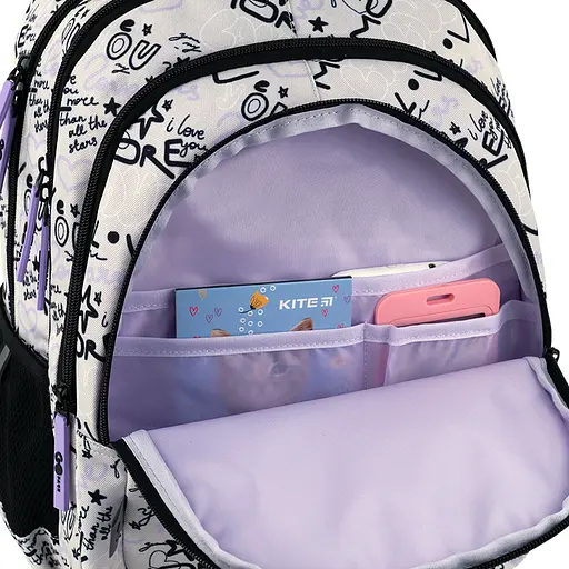 Рюкзак GoPack Teens 162M-1 Черно-молочный (GO26-162M-1) - фото 10