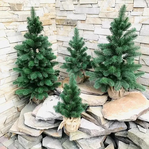 Елка Hvoya Premium литая в мешковине 90 см зеленая - фото 6