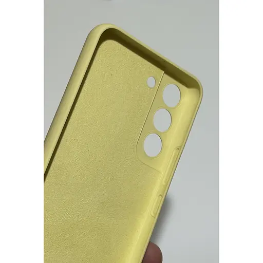 Оригінальний силіконовий чохол Silicone Cover для Samsung Galaxy S22 Yellow Black EF-PS901TYEGRU S901 - фото 6