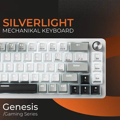 Клавіатура GamePro Genesis Silverlight MK116 Grey (140409) - фото 6