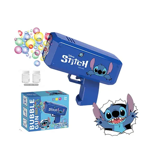 Пістолет з мильними бульбашками Bubble Gun, 889-6, на батарейках