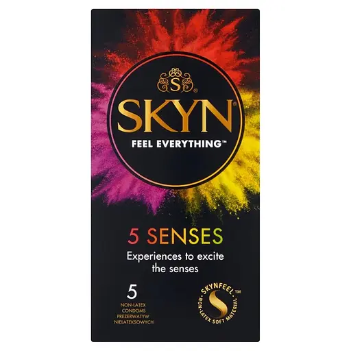 Набір презервативів Unimil Skyn 5 Senses безлатексних 5 шт. - фото 3