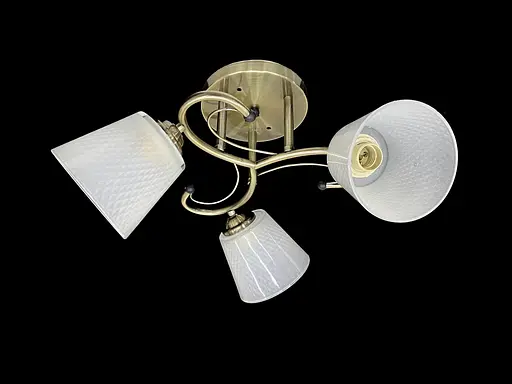 Люстра стельова на 3 плафони 7051C/3 Бронза