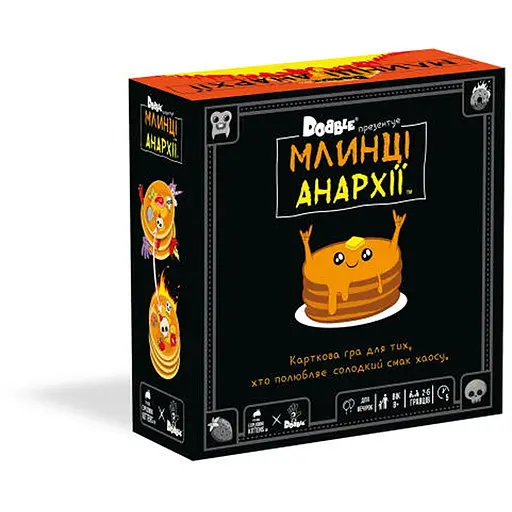 Настольная игра Rozum Доббль. Блины Анархии (Dobble Anarchy Pancakes) (укр.) (R060UA) - фото 1