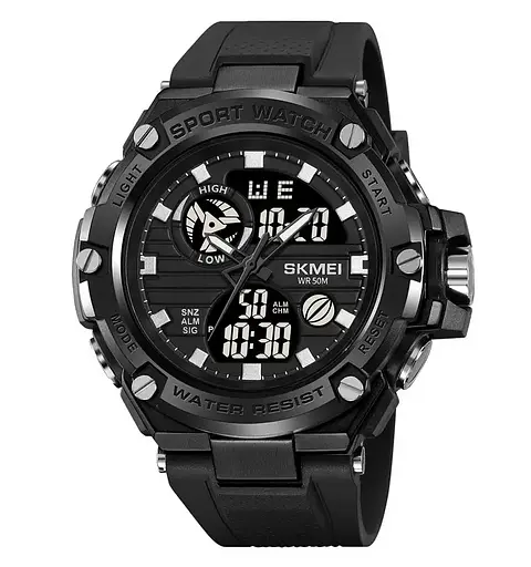 Часы мужские наручные спортивные Skmei 2119 (Черный)
