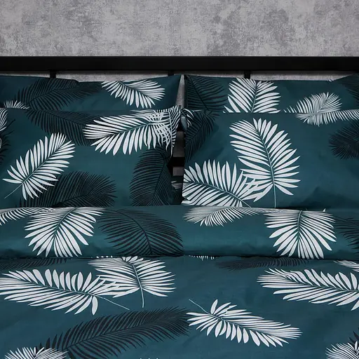 Комплект постільної білизни Moon&Star Микросатин Premium Green Oasis King Size 220x240 наволочки 2х70х70 - фото 5