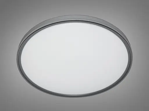 Світлодіодна смарт люстра таблетка, без пульта, 72W, сіра - фото 3