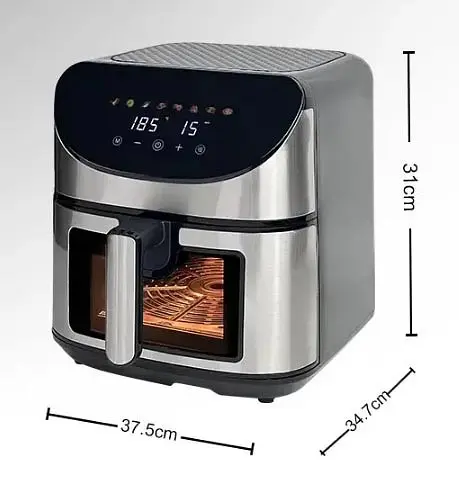 Аэрофритюрница аэрогриль безмасляная Sokany SK-10031 7л 1700 Вт Черная - фото 6