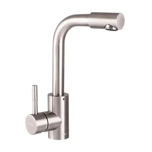 Смеситель для умывальника Haiba SUS 001-F HB3894 Нержавеющая сталь - фото 1